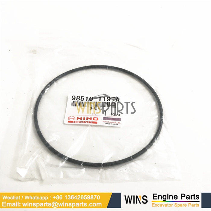 98510-1197A 985101197A VHSZ30101054 HINO J08E ENGINE O-RING SEAL Kobelco