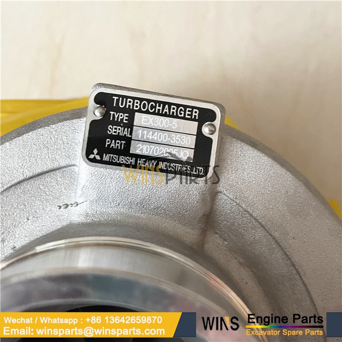 1144003530 114400-3530 49185-01031 ISUZU 6SD1 TURBOCHARGER ASM Hitachi (1)