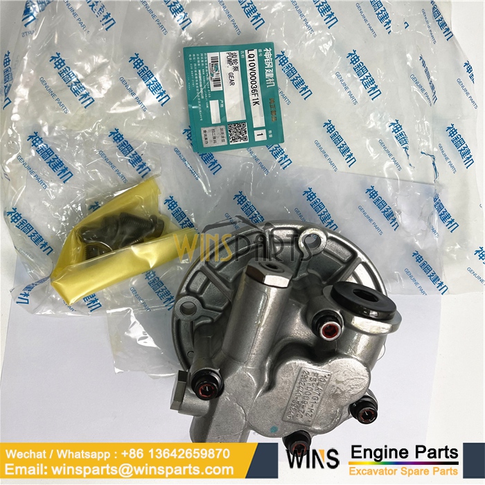 LQ10V00036F1 Pilot Gear Pump Main Hydraulic Pump KOBELCO SK200-10 SK200S-10 (1)