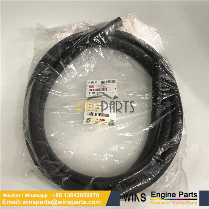 0-03566300-0 ISUZU 4JJ1 4HK1 6HK1 6WG1 EGR COOLER RUBBER HOSE Hitachi