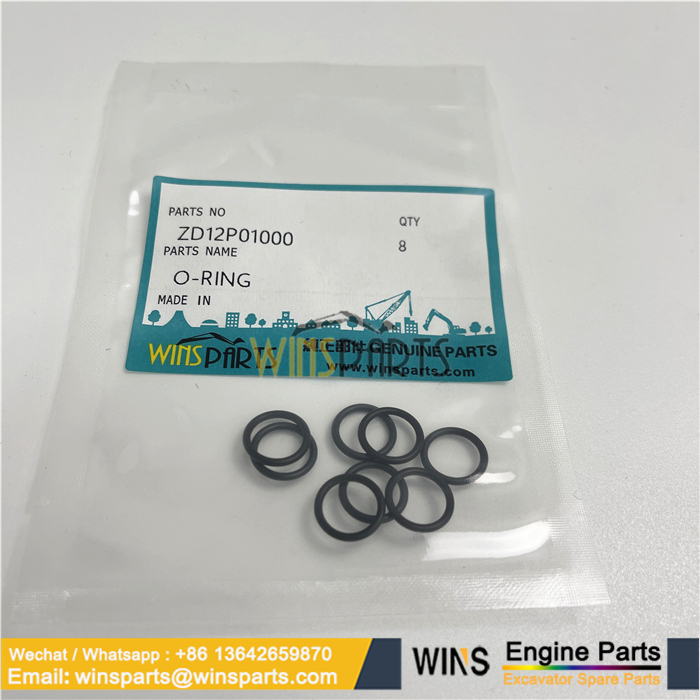 ZD12P01000 KOBELCO O-RING GASKET OIL SEAL ORING SK135SRLC-1E K912 SK25SR SK220 K912LC SK140SRLC