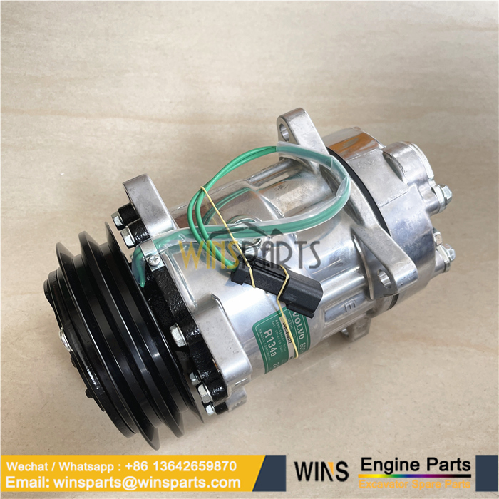 VOE 11412632 VOE 14649606 AC Compressor Air conditioning Volvo EC300D ECR145C ECR145D ECR145E ECR235C