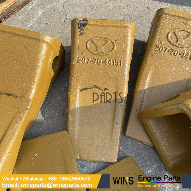 207-70-14151 Bucket Tooth Komatsu PC300LC-8M0 PC360-7 PC220LC-3 PC300-6 PC220-2 PC300-8 PC360 Excavator