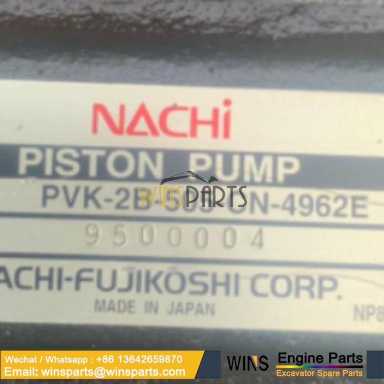 PVK-2B-505-CN-4962E 4615640 0948900 NACHI PISTON PUMP