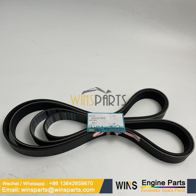 6734-81-6410 6732-81-3310 4D102E 6D102 FAN BELT KOMATSU