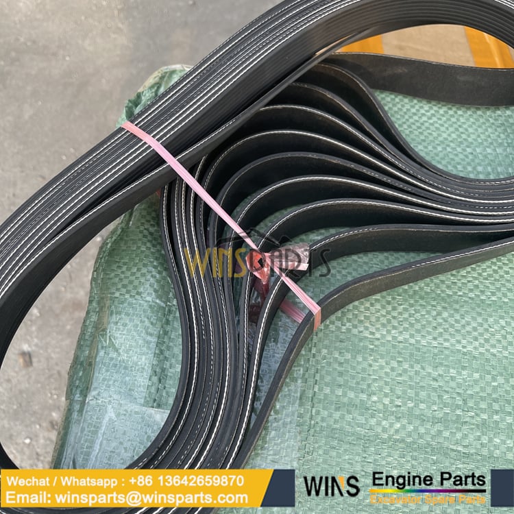 6734-81-6410 6732-81-3310 4D102E 6D102 FAN BELT KOMATSU SAA4D102E SAA6D102E (2)