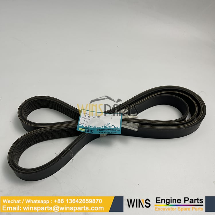 6735-61-3911 3911564 Cummins S6D102E V-BELT KOMATSU