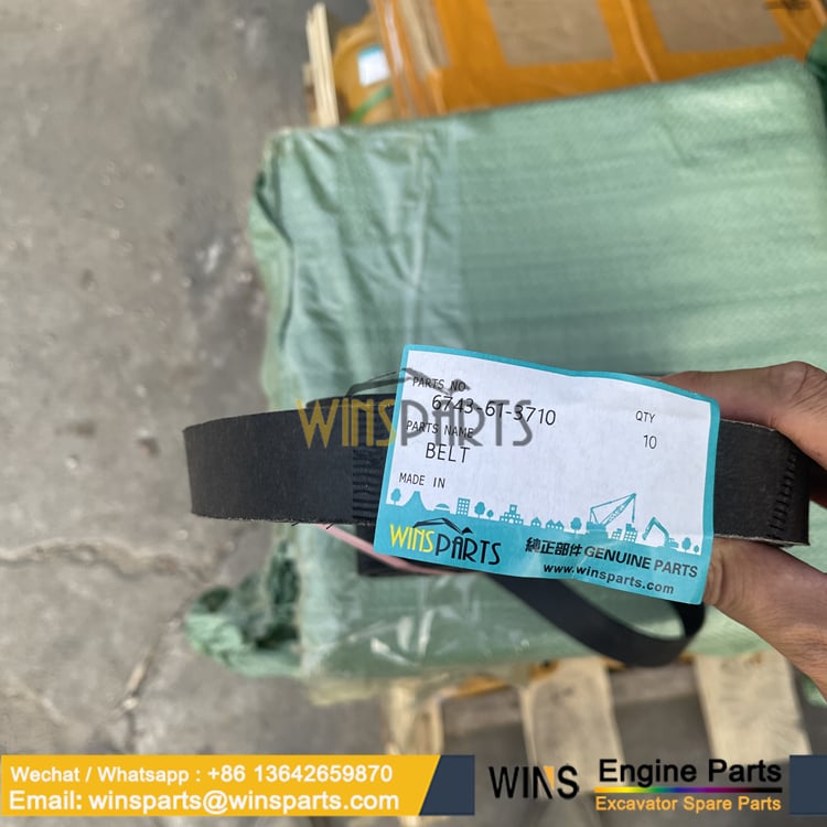 6743-61-3710 6743-61-3720 3288856 Air conditioning belt Komatsu PC350 PC340 PC300LC PC390 PC400