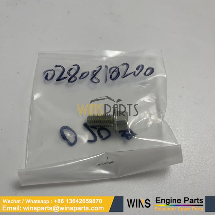 0280810200 028081-0200 0-28081-020-0 ISUZU ENGINE BOLT BRKT FUEL FILTER (2)