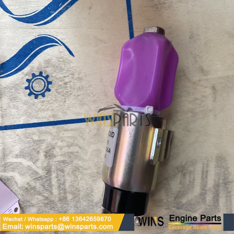 1751-2467 3824674 24V Fuel Stop Solenoid Switch E200 S6K E200B E320 S6K (2)