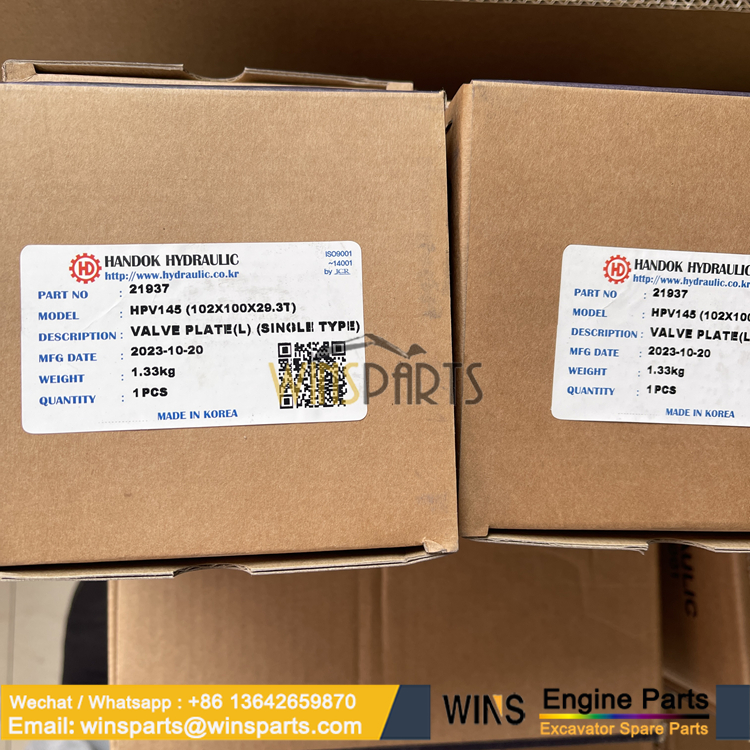 2035307 9742978 9749142 VALVE PLATE Handok hydraulic HPV145G HPV145
