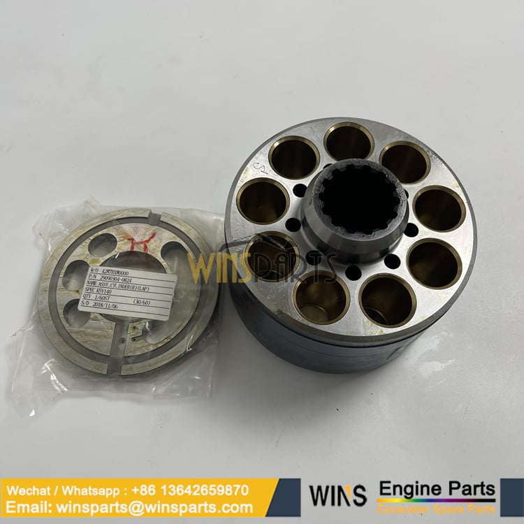 29090304-0824 2924370-0669 2924370-0371 2924370-0372 Cylinder block Piston Kawasaki hydraulic pump K3V112 K5V140
