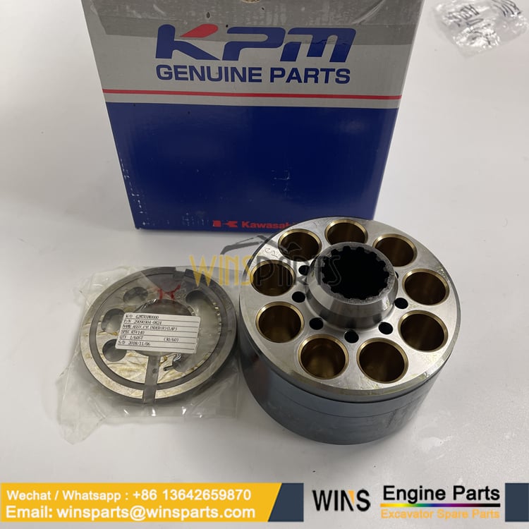 2924370-0379 2924370-0669 2924370-0668 Cylinder block Piston shoe Set plate Kawasaki hydraulic pump Japan K3V112 K5V140 parts