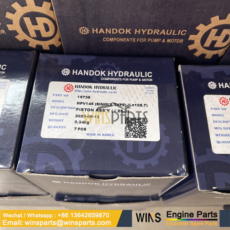 8051275 8049118 PISTON Handok hydraulic HPV145G HPV145D HPV145F Hydraulic Pump
