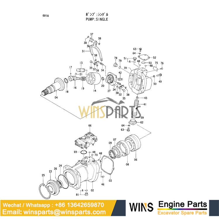 9122780 9136850 HITACHI HPV145 Hydraulic Pump Excavator Spare Parts