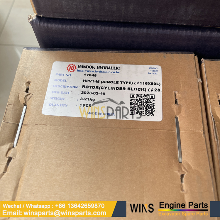 Handok hydraulic HPV145G HPV145 ROTOR (1)