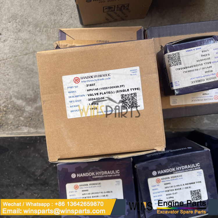 Handok hydraulic HPV145G HPV145D HPV145F VLVEPLATE