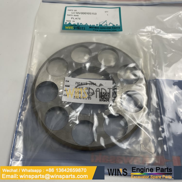 LC10V00010S153 PLATE HYDRAULIC PUMP Kobelco SK295-9 SK260-9