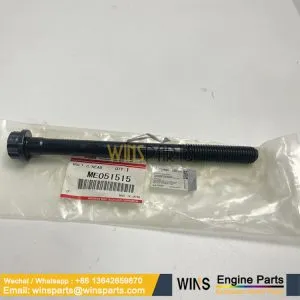 ME051515 VAME051515 Mitsubishi 6D22 Cylinder Head Bolt Kobelco