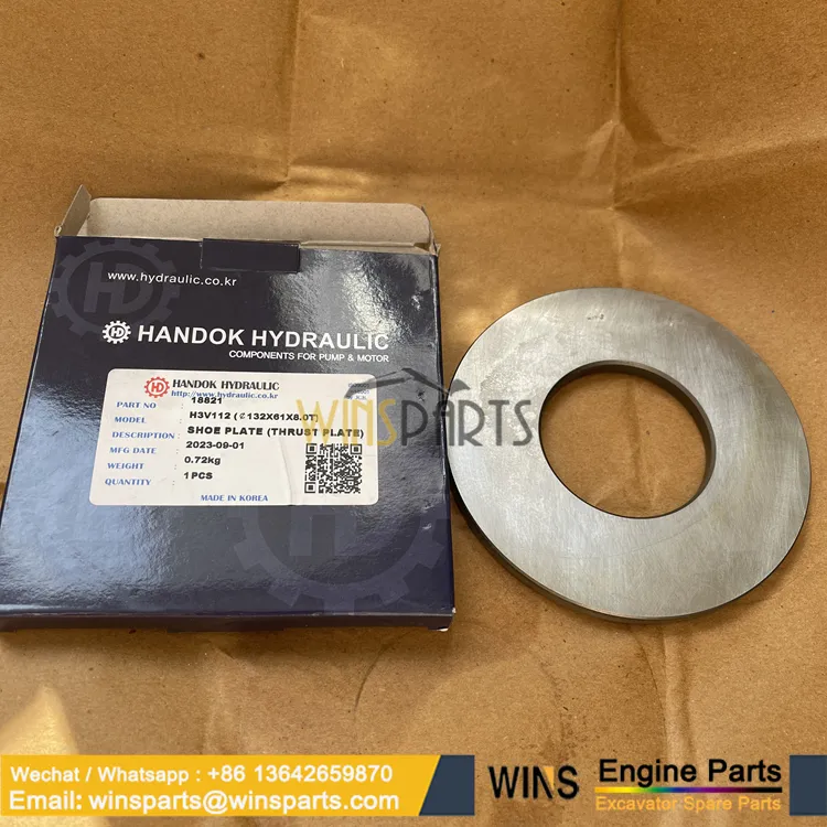 XKAH-00576 HANDOK K3V112DT K3V112 SHOE PLATE THRUST PLATE PUMP HYUNDAI PARTS