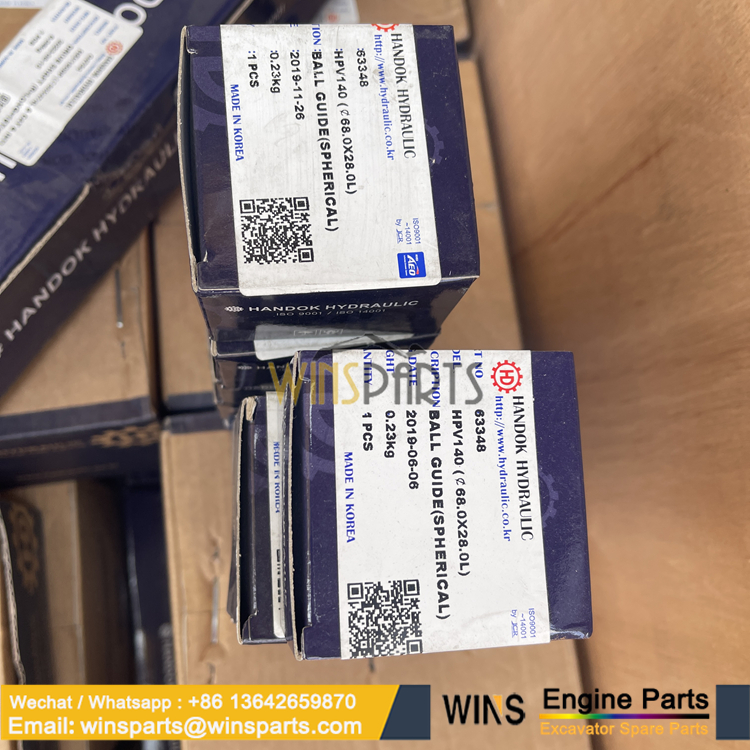 Handok Hydraulic HPV140 BALL GUIDE SPHERICAL KOMATSU PC300-7 PC300-8 PC350-7 PC360-7 PC350-8