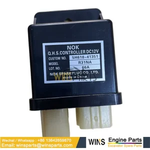 5H618-41351 5H61841351 Kubota Yanmar Komatsu Engine Start Safety Safe Relay