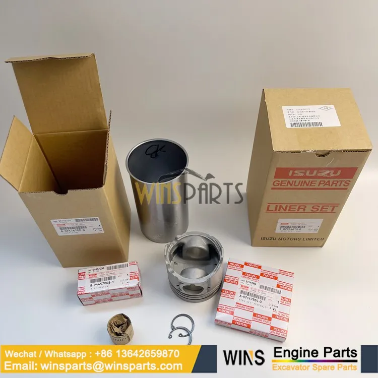 Isuzu Engine Cylinder Piston Liner Kit 587814-6171 587814-6170 5878146170 5-87814067-0 5-87814-617-1