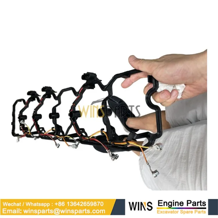 6754-11-8331 Cylinder Head Cover Gasket for Komatsu SAA6D107E (1)